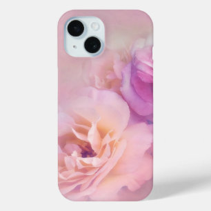 Elegante Vintage-Pastellrosa Rosen Case-Mate iPhone Hülle
