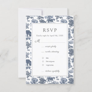 Elegante Vintage Rodelbahn mit Aussicht RSVP Karte