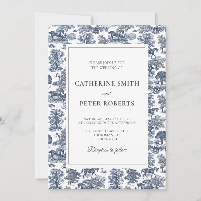 Elegante Vintage Rodeltour Einladung (Vorderseite)