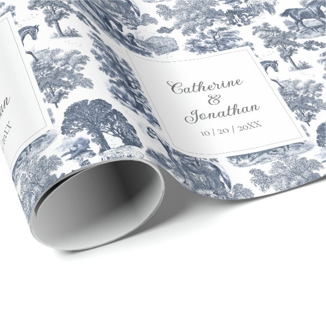Elegante Vintage Rodeltour Geschenkpapier (Rolleneckpunkt)