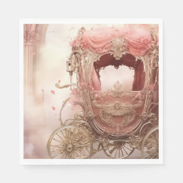 Elegante Vintage romantische Hochzeit Serviette