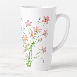 Elegante Vintage-Rosa-Blumen Groß Milchtasse