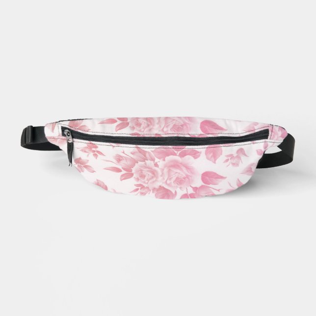 Elegante Vintage, rosa Botanische Fanny Packs Bauchtasche (Vorderseite)