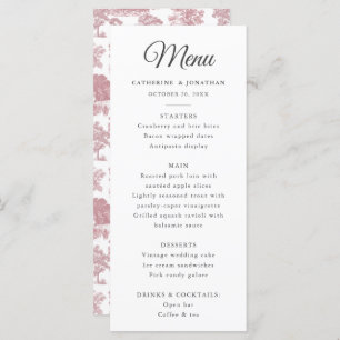 Elegante Vintage Rosa Rosa Programm