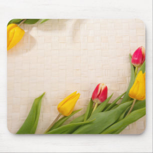 Elegante Vintage Rose Blumenmousepad Mousepad