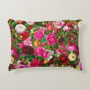 Elegante Vintage Rose Flora und Fauna Dekokissen