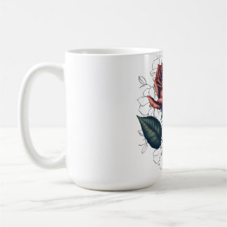 Elegante Vintage-Rose – Florales T-Shirt-Design Kaffeetasse