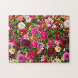 Elegante Vintage Rose Florenz Puzzle