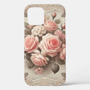 Elegante Vintage Rosenstraße mit Spitzen Case-Mate iPhone Hülle
