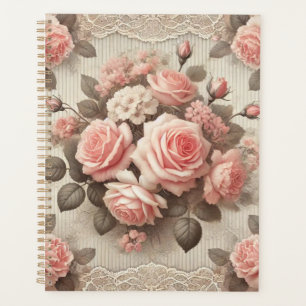 Elegante Vintage Rosenstraße mit Spitzen Planer