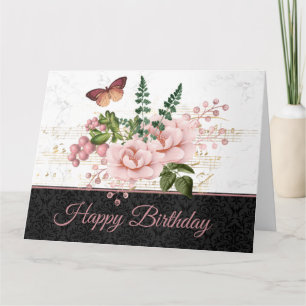 Elegante Vintage-Schmetterling-Ephemera Karte