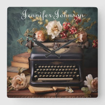 Elegante Vintage Schreibmaschinenuhr