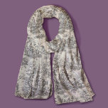 Elegante Vintage Schwarze Toile de jouy Schal<br><div class="desc">Vintages Retro schwarze toile de jouy Scarf. Genießen Sie den Schrank mit der zeitlosen Eleganz von toile de jouy Vintagen Designs, inspiriert durch die exquisiten Motive der französischen heiß rosa Szenen. Diese ausgeklügelten Toile-Drucke sind im Augenblick ein Alltagswut, schöne Designs, die natürliche Schönheit und Charme bringen. Dieser modische Schal verbindet...</div>
