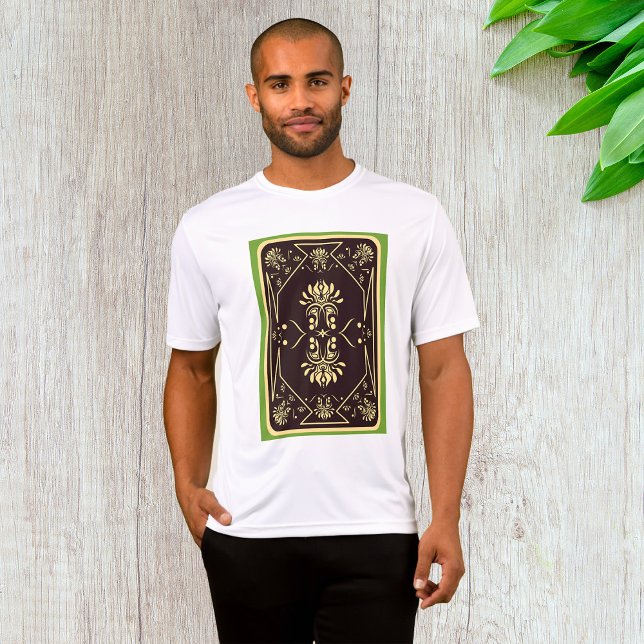 Elegante Vintage Spielkarte Schwarzes Gold T-Shirt (Von Creator hochgeladen)
