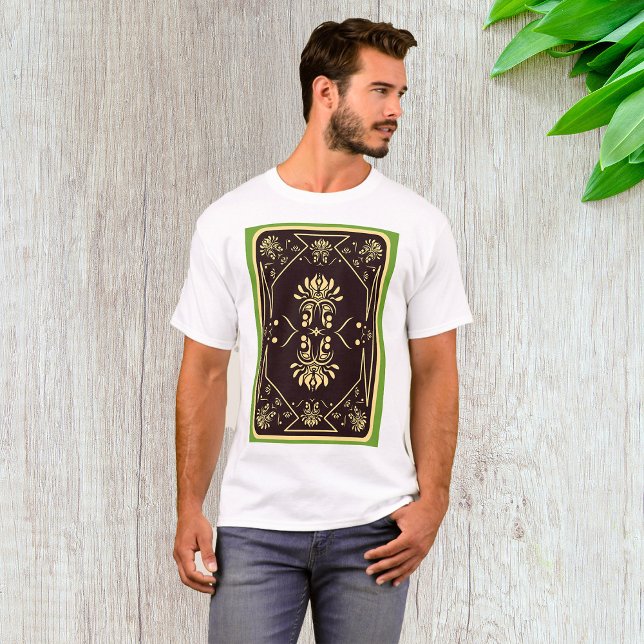 Elegante Vintage Spielkarte Schwarzes Gold T-Shirt (Von Creator hochgeladen)