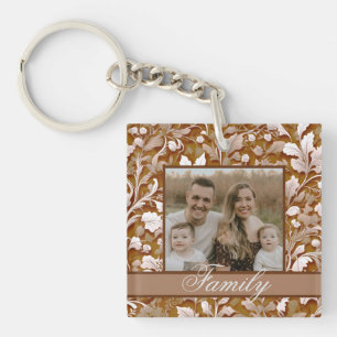 Elegante Vintage Terracotta boho Schlüsselanhänger