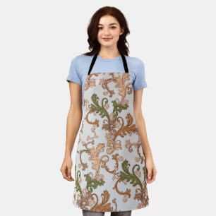 Elegante Vintage Viktorianische Boho Blätter Hinte Schürze