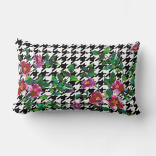 Elegante Vintage-Wasserfarbe rosa Rosen mit Hundez Lendenkissen