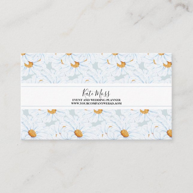 Elegante Vintage Wasserfarbe Visitenkarte (Vorderseite)