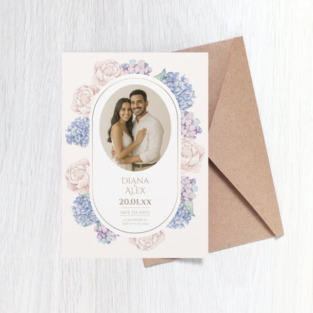 Elegante Vintage Wasserfarbenpeonies Einladung (Von Creator hochgeladen)