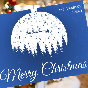 Elegante Vintage-Weihnachtskarten Feiertagskarte