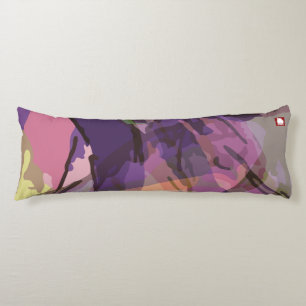 Elegante Violet Abstrakte Blume Seitenschläferkissen