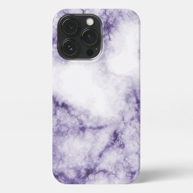 Elegante Violet Crystal Marbella iPhone Hülle (Rückseite)