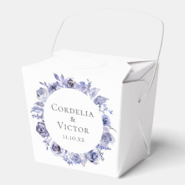 Elegante Violet Lila Rose Blumenzwiebelfest Geschenkschachtel