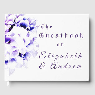 Elegante Violets Hochzeit Gästebuch