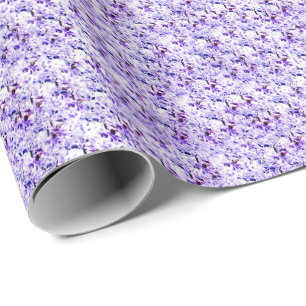 Elegante Violets Hochzeit Geschenkpapier