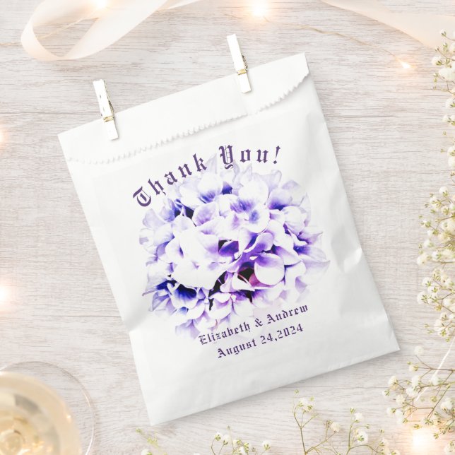 Elegante Violets Hochzeit Geschenktütchen (Ausgeschnitten)