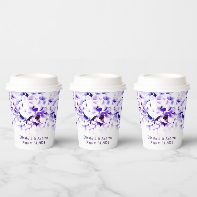 Elegante Violets Paper Cup Pappbecher (Multi)