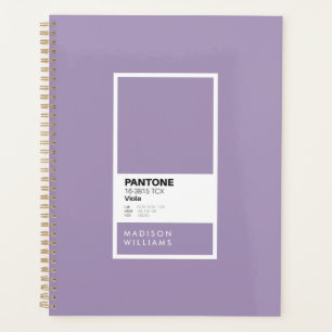 Elegante violette benutzerdefinierte minimalistisc planer