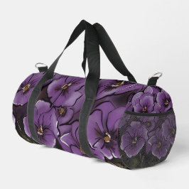 Elegante violette Blumen LGBTQ Mrs & Mrs Duffle Bag