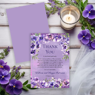 Elegante Violetten Veilchen 40. Jubiläum Danke sch
