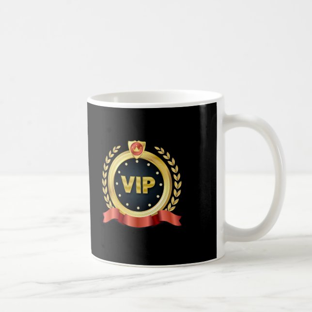 Elegante VIP Gold Medallion Kaffeetasse (Rechts)