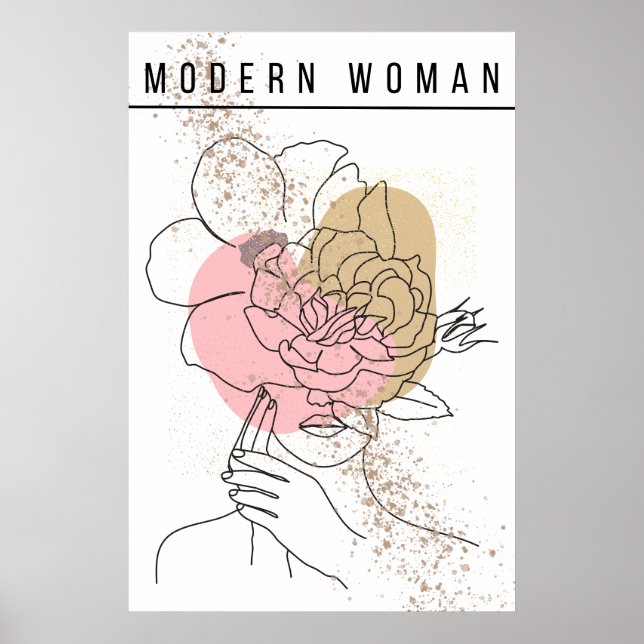 Elegante Visionen - Modern Woman Kunstposter Poster (Vorne)