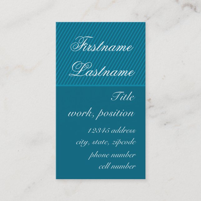 Elegante Visitenkarte (Vorderseite)