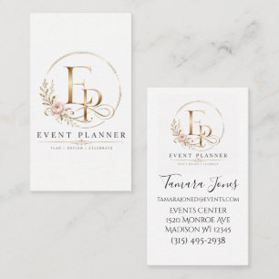 Elegante Visitenkarte für Events Planner