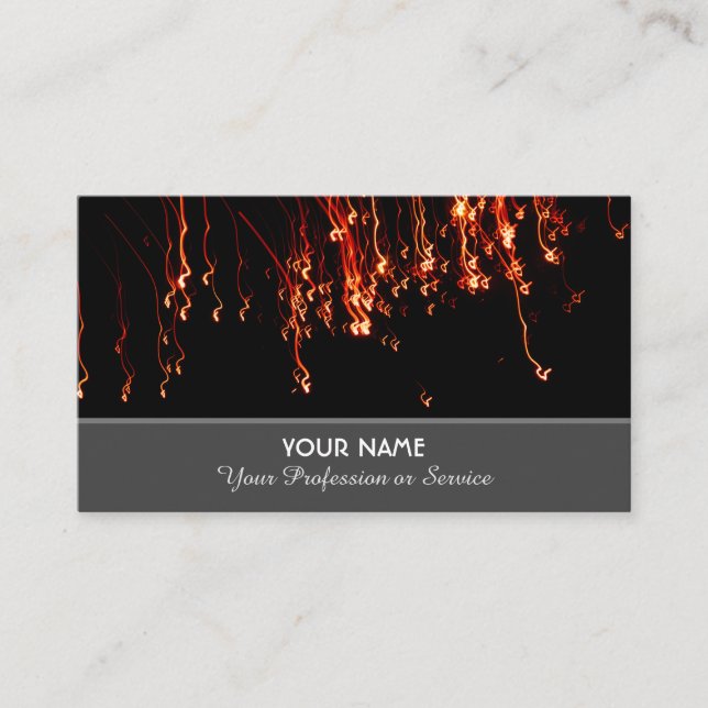 Elegante Visitenkarte für Funkeldienste (Vorderseite)