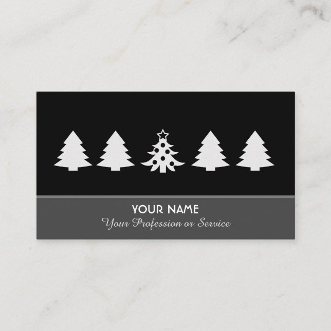 Elegante Visitenkarte für Funkeldienste (Vorderseite)