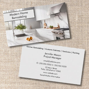 Elegante Visitenkarte für Kitchen & Construction