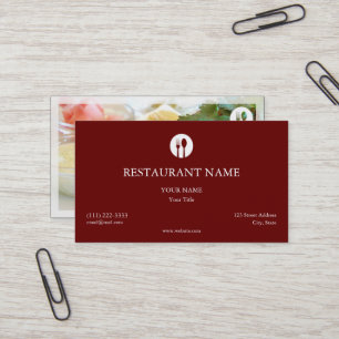 Elegante Visitenkarte für Restaurants