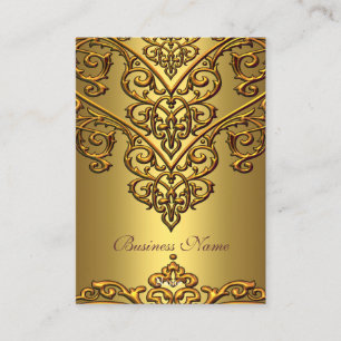 Elegante Visitenkarte Gold auf Gold Overlay