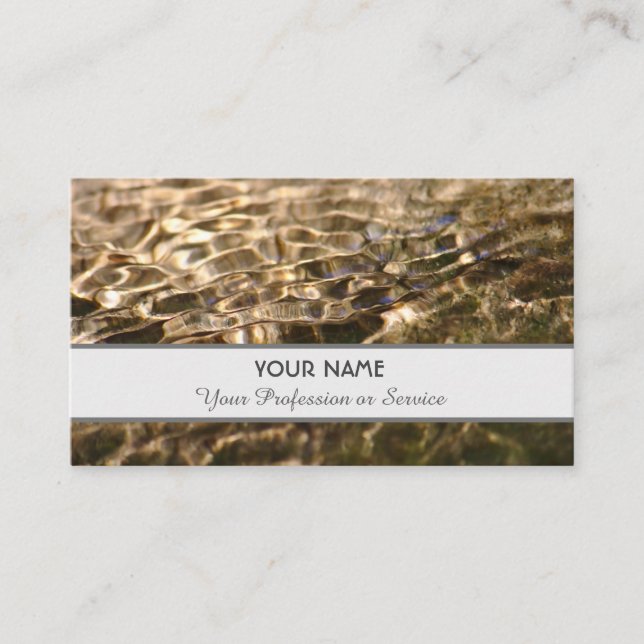 Elegante Visitenkarte in klarem, fließendem Design (Vorderseite)