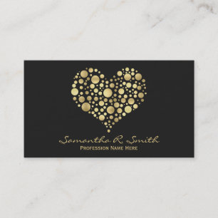 Elegante Visitenkarte mit falscher Goldfolie in He