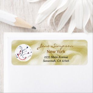Elegante Visitenkarte mit Goldtextur-Logo