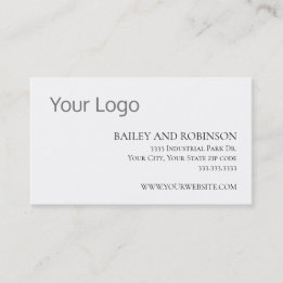 Elegante Visitenkarte mit individuellem Logo