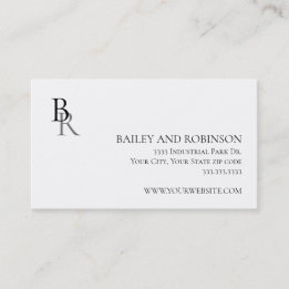 Elegante Visitenkarte mit individuellem Logo und M