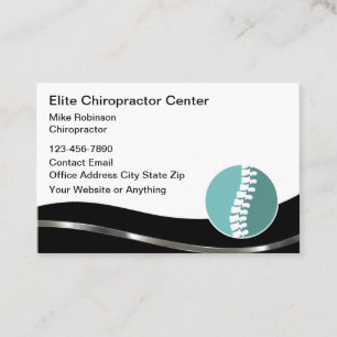 Elegante Visitenkarten für Chiropraktiker-Praxis Visitenkarte